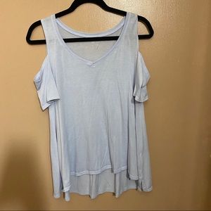 Relaxed Fit Light Blue Top